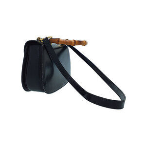Gucci Handle Shoulder Bamboo Top Bag Leather Handbag